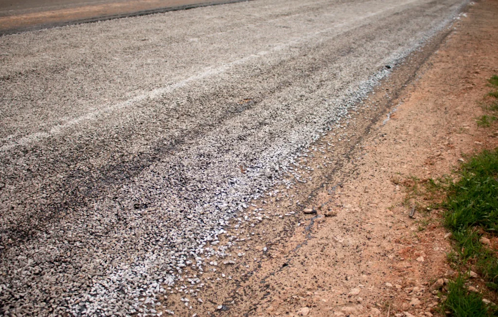 Gravel driveway installation in Calgary